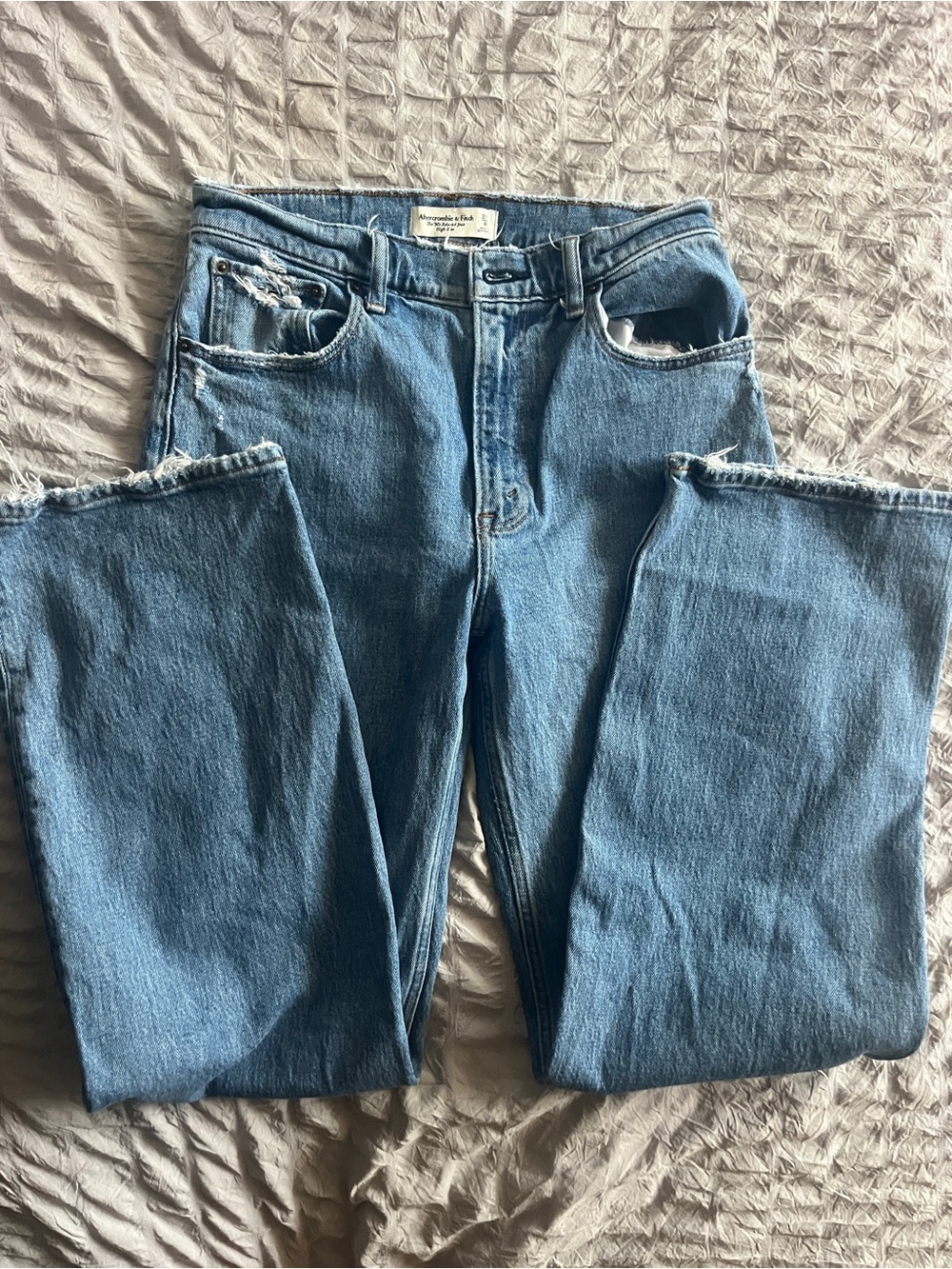 Abercrombie & Fitch Light Blue Straight Leg Jeans